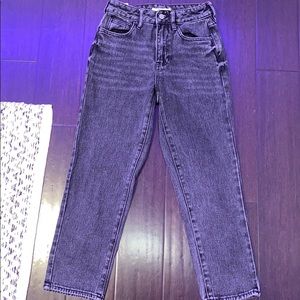 pacsun size 23 mom jeans black